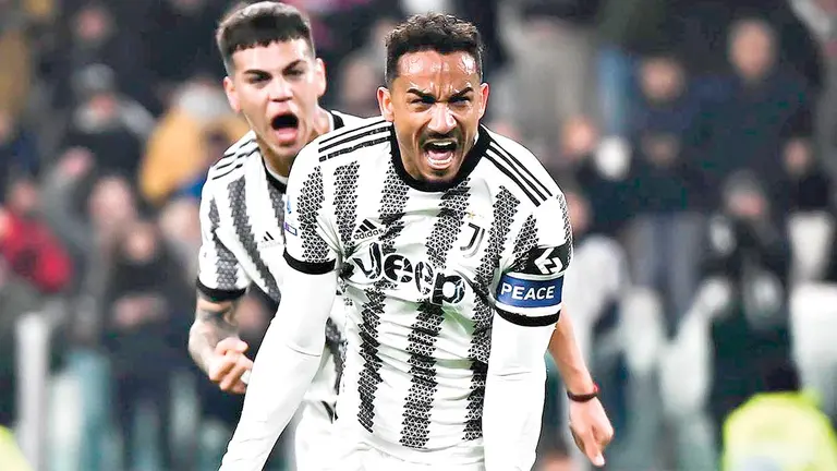 Danilo festeja una conquista de la Vecchia Signora. INSTAGRAM JUVENTUS