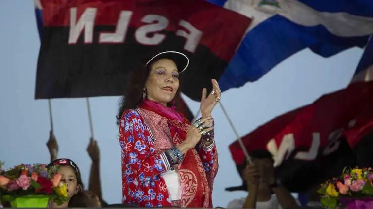 La vicepresidenta de Nicaragua, Rosario Murillo, en una fotograf&iacute;a de archivo. EFE