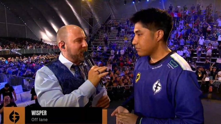 El jugador boliviano de dota Adri&aacute;n C&eacute;spedes, m&aacute;s conocido como Wisper. CAPTURA DE VIDEO