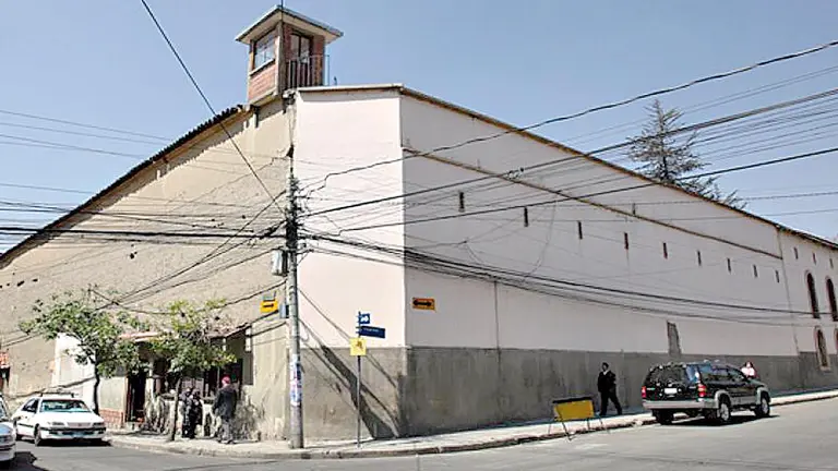 Vista de la c&aacute;rcel de San Pedro en La Paz. ARCHIVO/ERBOL