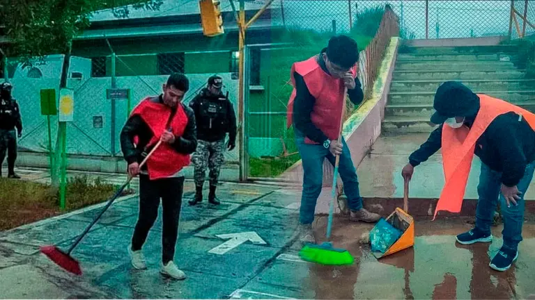 La Paz: Al menos 60 personas beb&iacute;an en las calles y en consecuencia limpiaron la ciudad ./ URGENTE.BO