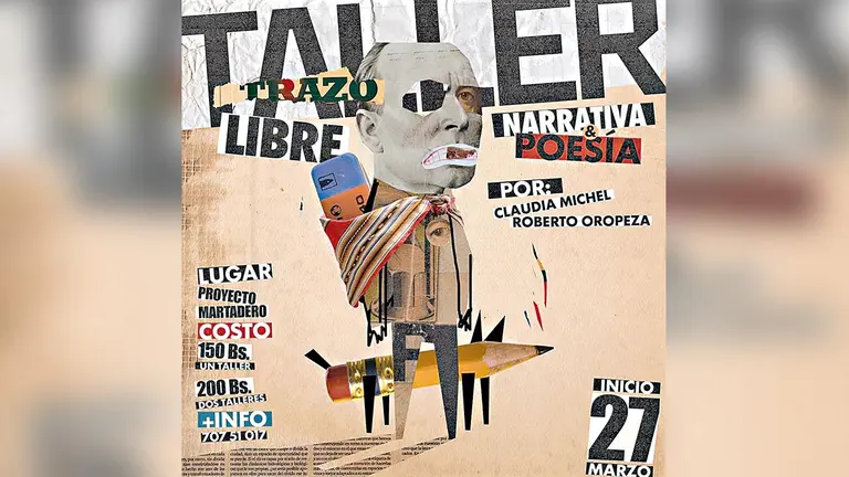 El p&oacute;ster dise&ntilde;ado para el taller de trazo libre./ MARTADERO