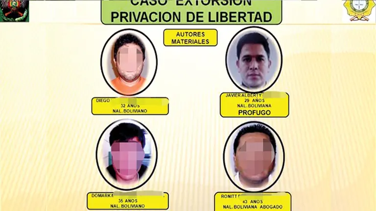 Presentan caso de extorsión, donde el oficial Alberti es implicado en 2015. / ABI