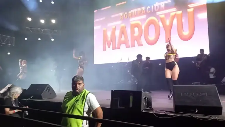 Presentaci&oacute;n de la agrupaci&oacute;n Maroyu de N&eacute;stor Yucra en el Luna Park, en Argentina. CAPTURA DE VIDEO
