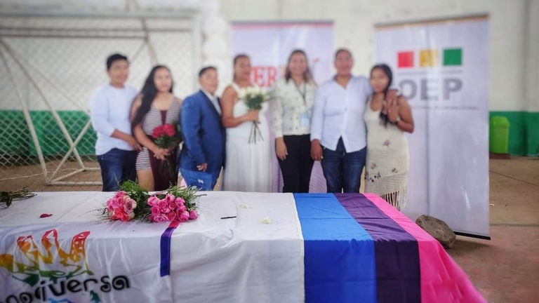 Celebraci&oacute;n de la uni&oacute;n libre de parejas del mismo sexo en el penal de Palmasola. DIRECCI&Oacute;N GENERAL DE R&Eacute;GIMEN PENITENCIARIO