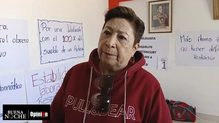 La exejecutiva del Magisterio Urbano, Norma Barr&oacute;n./ CAPTURA DE VIDEO