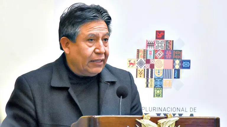 El vicepresidente de Bolivia, David Choquehuanca, en la presentaci&oacute;n del libro Geapol&iacute;tica del Vivir Bien./ PRENSA LATINA