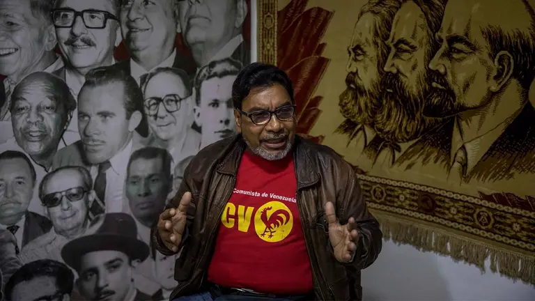 El diputado Oscar Figuera del Partido Comunista de Venezuela (PCV), en una fotograf&iacute;a de archivo. EFE