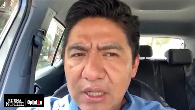 El analista Marcelo Aruquipa, sobre la situaci&oacute;n de Evo y Linera./ CAPTURA DE VIDEO