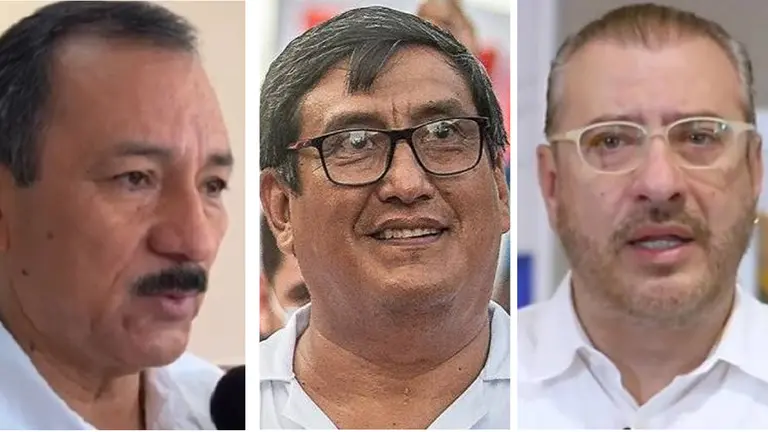 Vicente Cuellar, Reinerio Vargas y R&oacute;mulo Calvo./ COMPOSICI&Oacute;N OPINI&Oacute;N