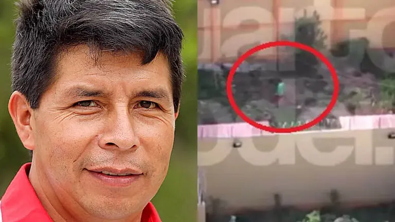 El expresidente de Per&uacute; Pedro Castillo. Del lado derecho, la imagen del incaico aparentemente sembrando sus alimentos en la c&aacute;rcel. Composici&oacute;n OPINI&Oacute;N