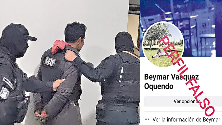 Moisés A.H., presunto &ldquo;violador serial&rdquo; (i). El perfil falso que usaba para captar a víctimas (d)./ MARIELA COSSÍO-FACEBOOK