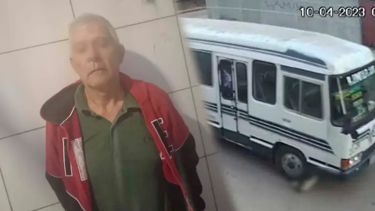 El conductor del micro (i) el bus tras atropellar a un can (d). COMPOSICI&Oacute;N OPINI&Oacute;N