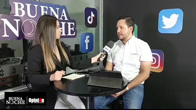 Entrevista con el jefe de marketing de Toyosa, Gonzalo Paz./ CAPTURA DE VIDEO