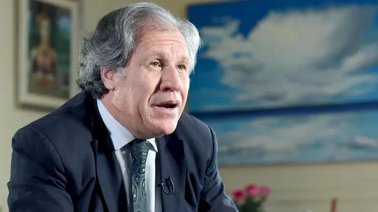 Fotografía de archivo en la que se registró al secretario general de la Organización de Estados Americanos (OEA), Luis Almagro, durante una entrevista con EFE, en la sede del organismo, en Washington DC (EEUU)./ EFE