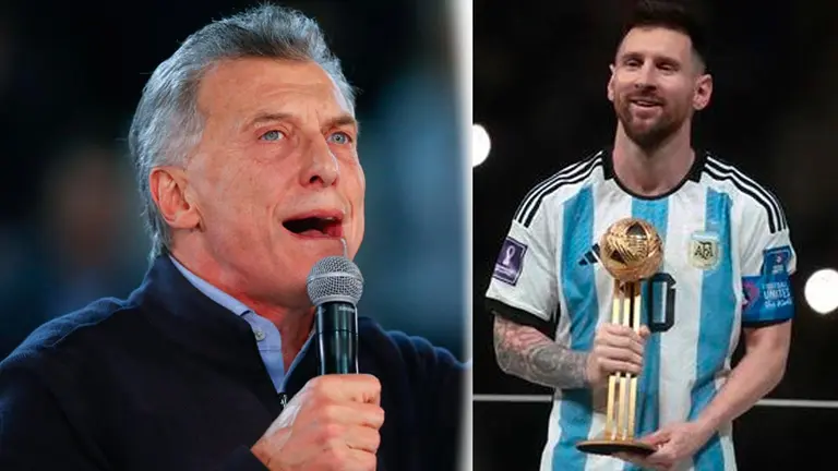 El expresidente argentino Mauricio Macri y Leo Messi levantando la Copa del Mundo, en una foto de archivo./ EFE