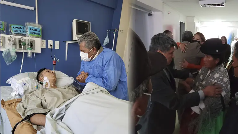 Uno de los cadetes en el hospital./ MINISTERIO DE DEFENSA