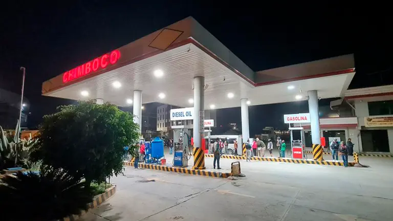 Estaci&oacute;n de Servicio Chimboco, lugar donde se realiz&oacute; el operativo./ ANH