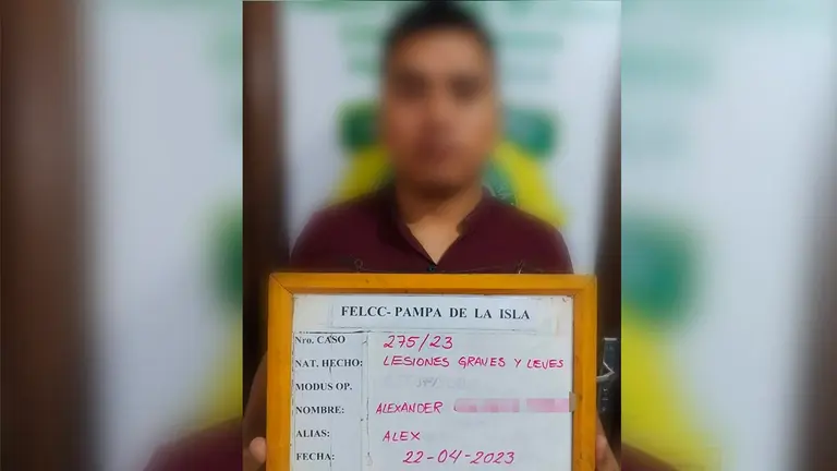 Polic&iacute;a es aprehendido por lesiones graves y leves./ FACEBOOK EDUARDO DEL CASTILLO
