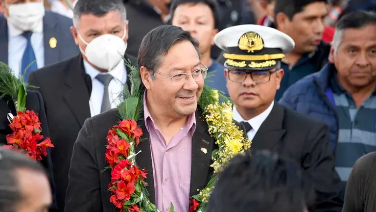 El presidente Luis Arce./ URGENTE.BO
