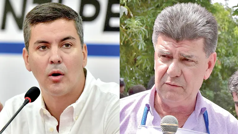 Los candidatos presidenciales en Paraguay Santiago Peña y Efraín Alegre./ AGENCIAS