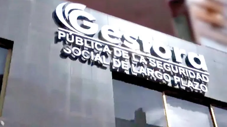 Fotografía del frontis de la Gestora Pública de la Seguridad Pública de Largo Plazo.  / RRSS