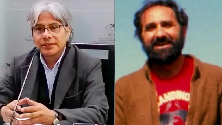 El procurador general del Estado, Wilfredo Chávez y el cura abusador Alfonso Pedrajas./ ARCHIVO