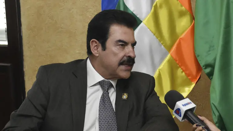 El alcalde Manfred Reyes Villa, en entrevista con Opini&oacute;n Bolivia./ NO&Eacute; PORTUGAL