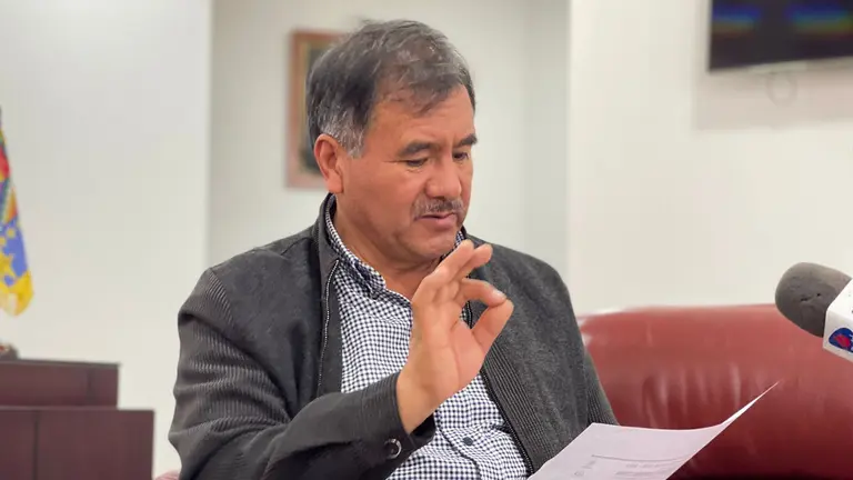 El gobernador de Cochabamba, Humberto S&aacute;nchez, en entrevista con Opini&oacute;n./ NO&Eacute; PORTUGAL