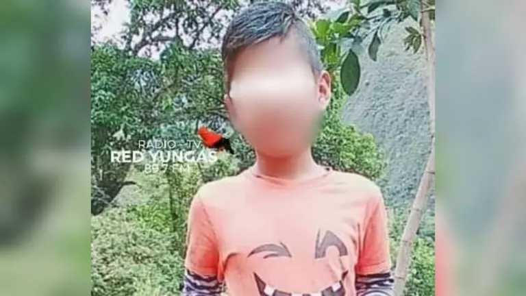 Ni&ntilde;o que fue reportado como desaparecido, el domingo en Coripata. RRSS