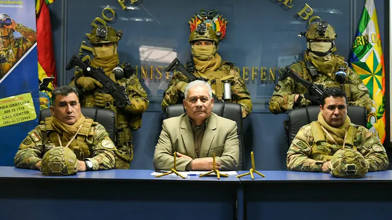 Conferencia de prensa del Viceministerio de Lucha Contra el Contrabando./ MINISTERIO DE DEFENSA
