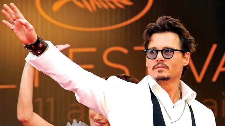 El actor estrella del Festival de Cannes, Johnny Depp, en un evento cinematográfico./ AGENCIAS