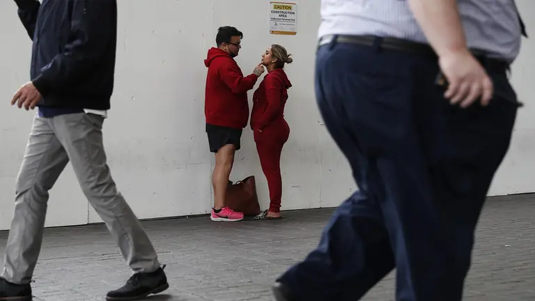 Foto referencial de personas con obesidad./ EFE