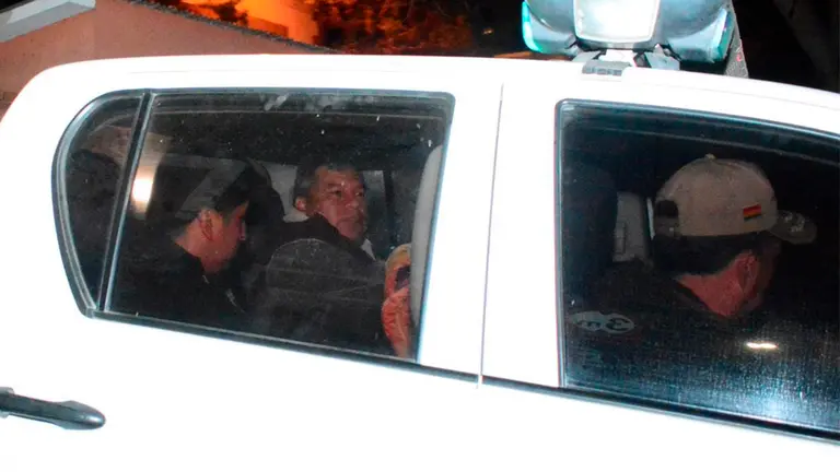Salida del p&aacute;rroco despu&eacute;s de su audiencia./ APG