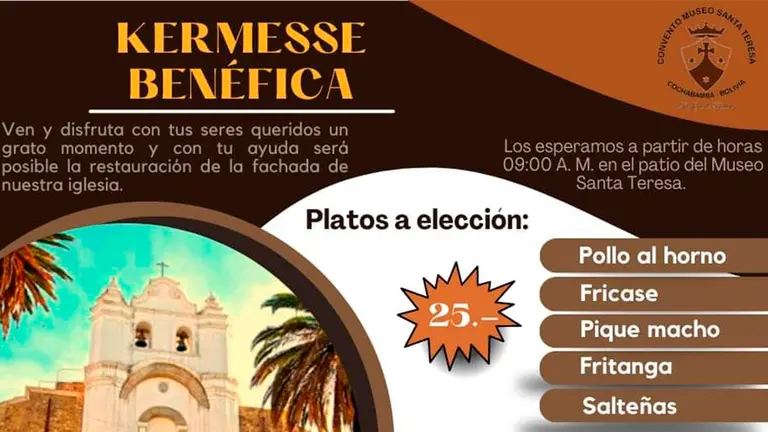 Afiche sobre la kerm&eacute;s./ CORTES&Iacute;A
