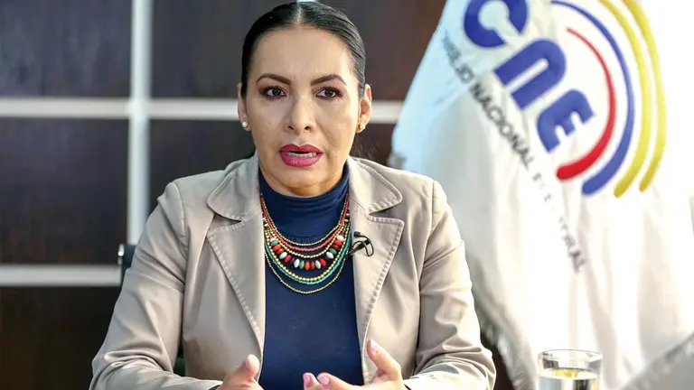 La presidenta del Consejo Nacional Electoral (CNE) de Ecuador, Diana Atamaint./ EFE