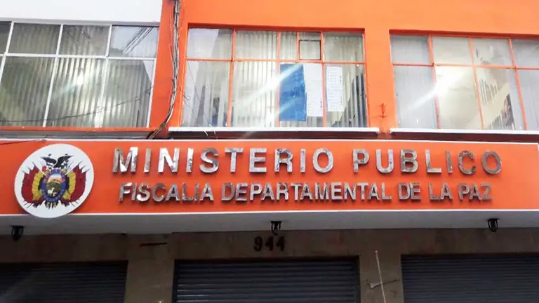 Frontis del Ministerio P&uacute;blico de La Paz./ TOMADA DE ERBOL