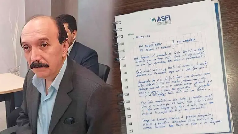 El fallecido interventor Carlos Colodro (i) y la supuesta carta p&oacute;stuma (d). COMPOSICI&Oacute;N OPINI&Oacute;N