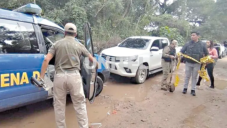 Polic&iacute;a encuentra restos de un hombre que habr&iacute;a sido asesinado hace tres a&ntilde;os en Santa Cruz./ UNITEL