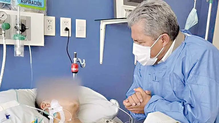 El cadete internado en un hospital de La Paz./ AGENCIAS