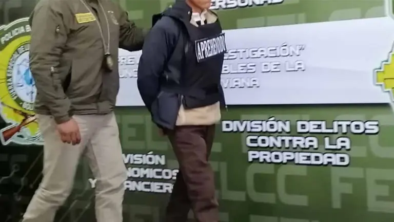El joven fue presentado en la FELCC