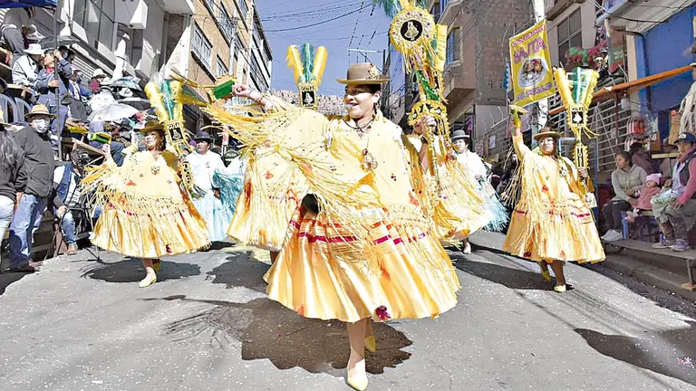 La tradicional morenada en la también denominada fiesta mayor de Los Andes. / APG