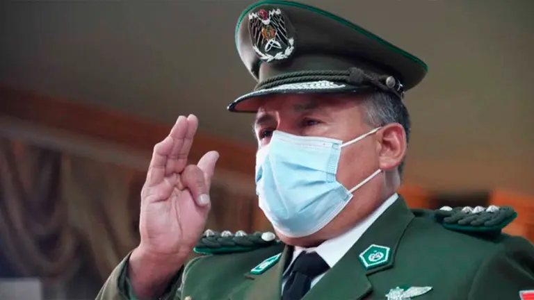 El coronel Jos&eacute; Illanes al momento de su posesi&oacute;n. Br&uacute;jula Digital