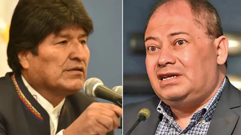 Evo Morales y Carlos Romero. RRSS