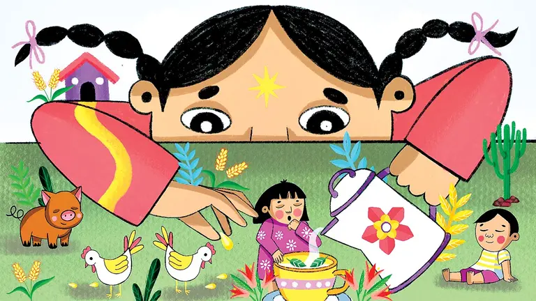 Nicole Mendoza tenía 9 años cuando su mamá se enfermó con COVID y tuvo que hacerse cargo de su casa.  / LA BRAVA- SALUD CON LUPA