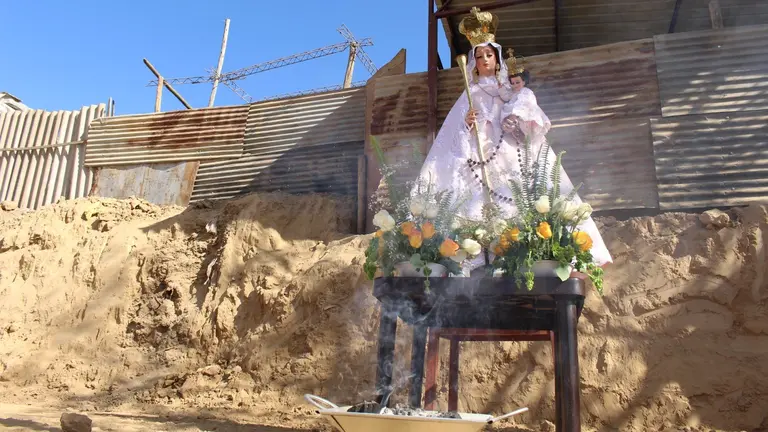 La zona del inicio de obras civiles del Centro Cultural Religioso Virgen del Amparo en Sacaba, este s&aacute;bado. ALCALD&Iacute;A DE SACABA