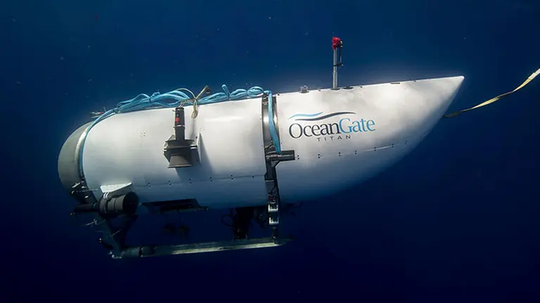 Fotograf&iacute;a facilitada por Ocean Gate que muestra el exterior de un submarino tur&iacute;stico, con capacidad para cinco personas, operado por la citada compa&ntilde;&iacute;a. EFE