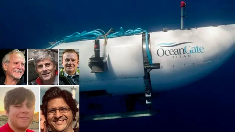 Fotograf&iacute;a de la tripulaci&oacute;n que perdi&oacute; la vida en el Titan. RRSS y OceanGate
