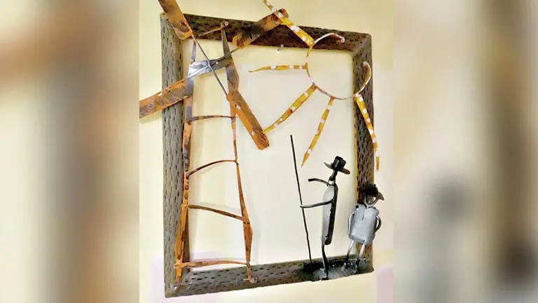 Una obra art&iacute;stica que se exhibe en el portal digital./ CORTES&Iacute;A