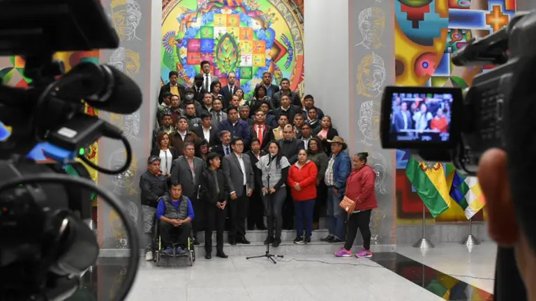 Comit&eacute; Interinstitucional por la Ni&ntilde;ez, en conferencia de prensa./ APG
